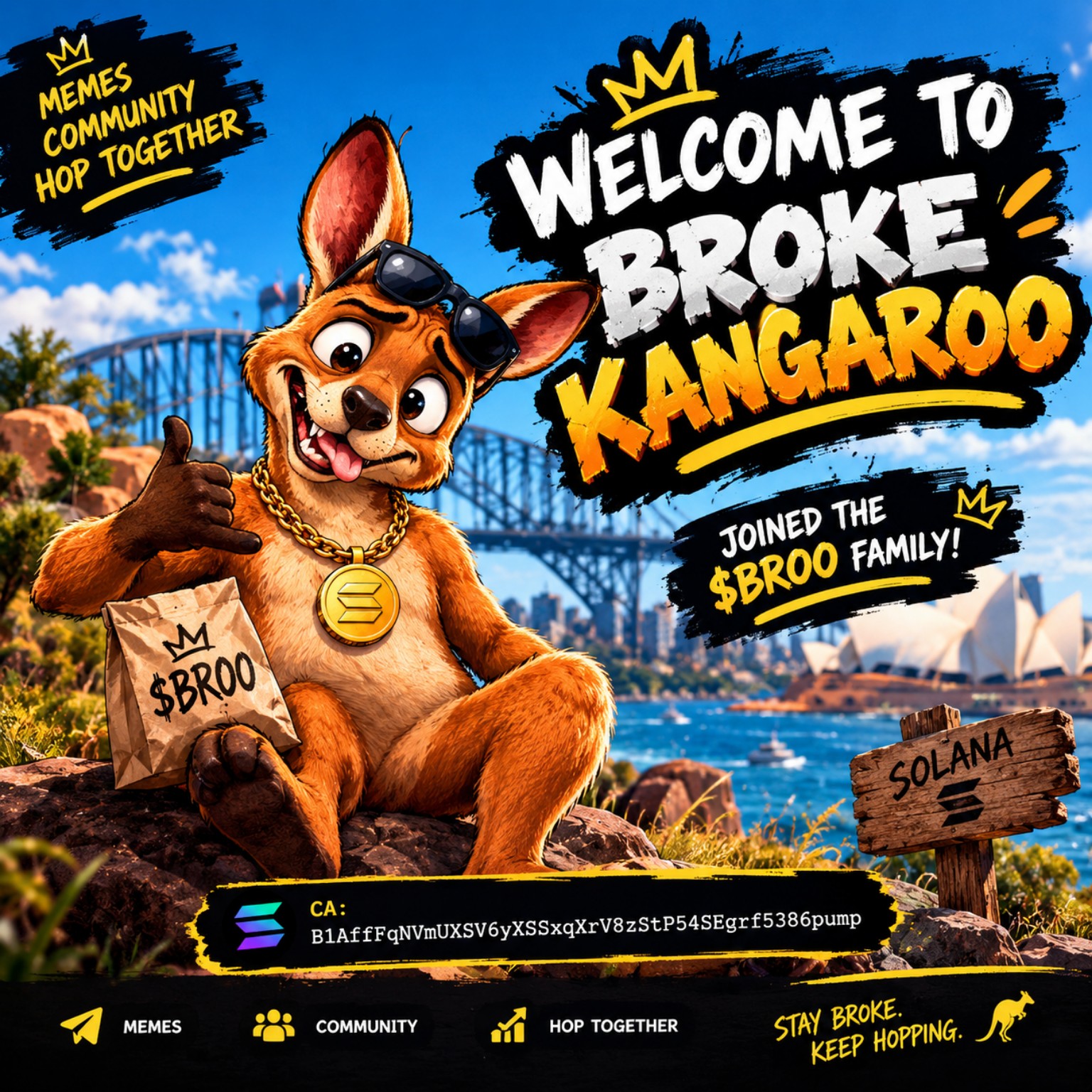 Broke Kangaroo $BROO